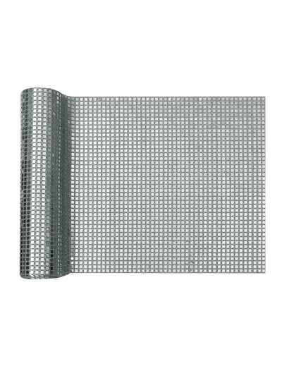 Tischläufer Discokugel Silber 27 cm x 2,5 m
