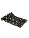 Tischband Divination Cosmic Spirit aus schwarzem und goldenem Musselin 28 cm x 3 m