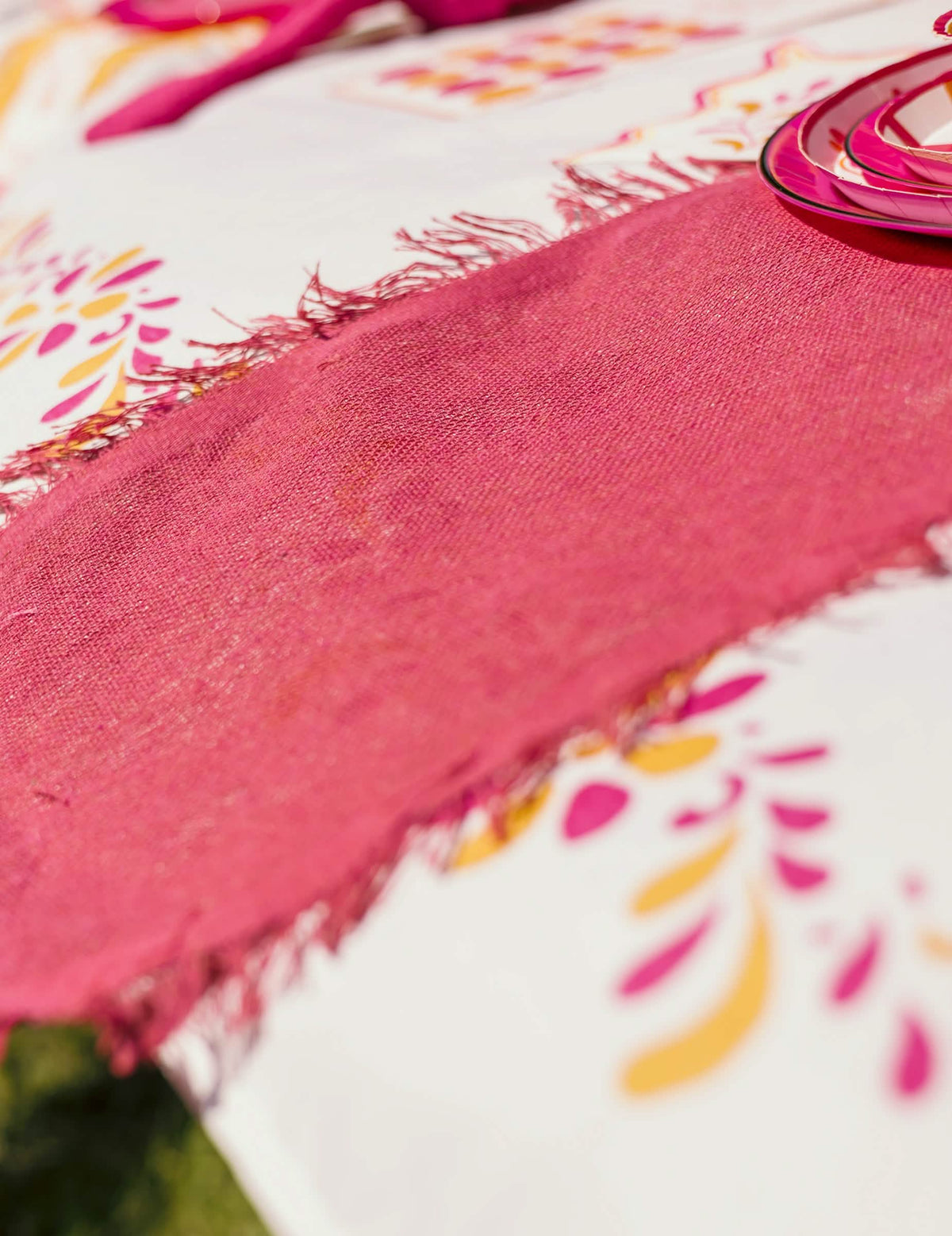 Tischläufer Rosa 30 cm x 3 m
