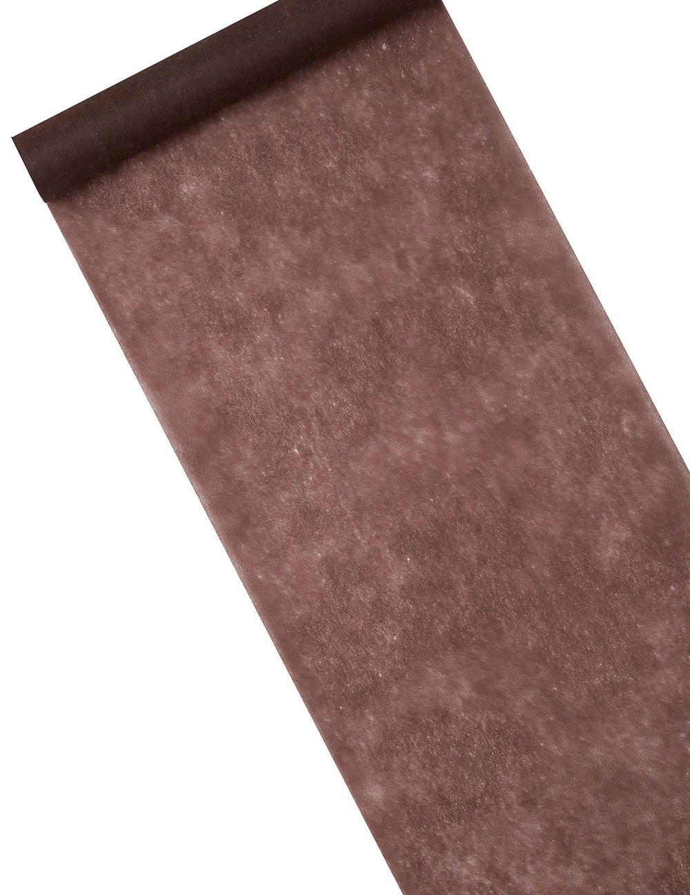 Chemin de table intissé décoration festive marron