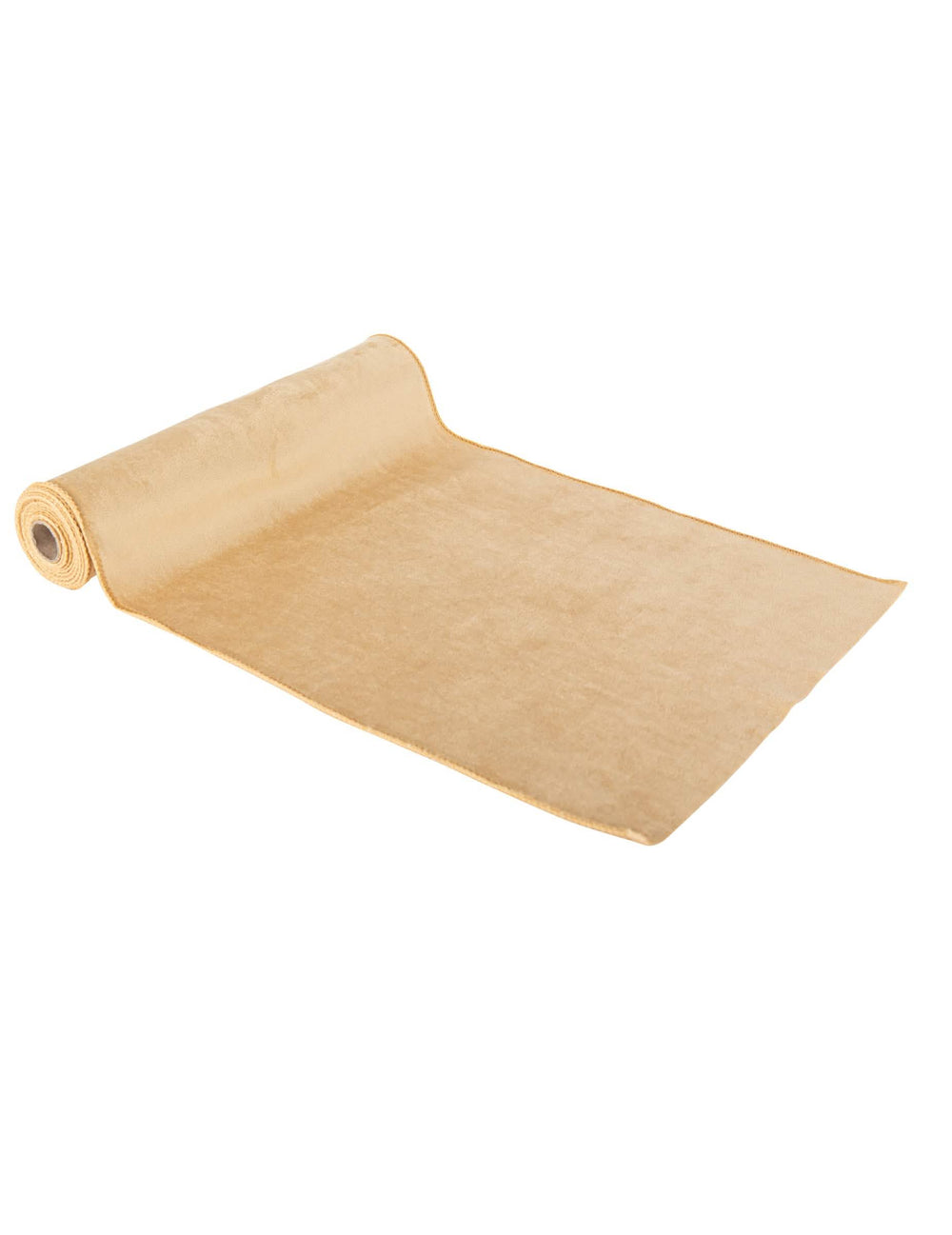 Détail de la texture velours du chemin de table en velours lavable pour fête