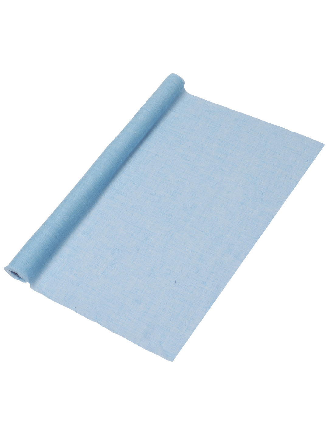 Chemin de table mousseline bleu ciel 48 cm x 5 m