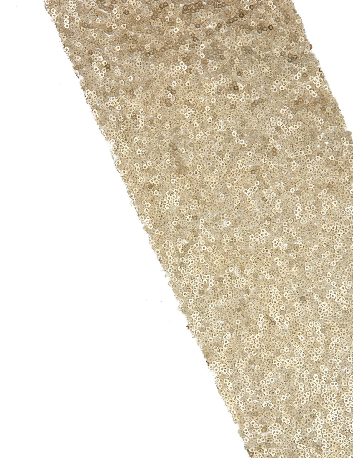 Nahaufnahme der Pailletten der Pailletten-Tischläufer für Hochzeit und Geburtstag