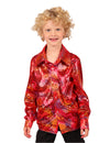 Rotes Disco-Glitzerhemd f  r Kinder