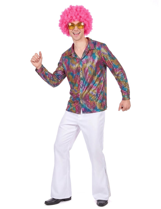 Disco-Hemd Kostüm für Herren