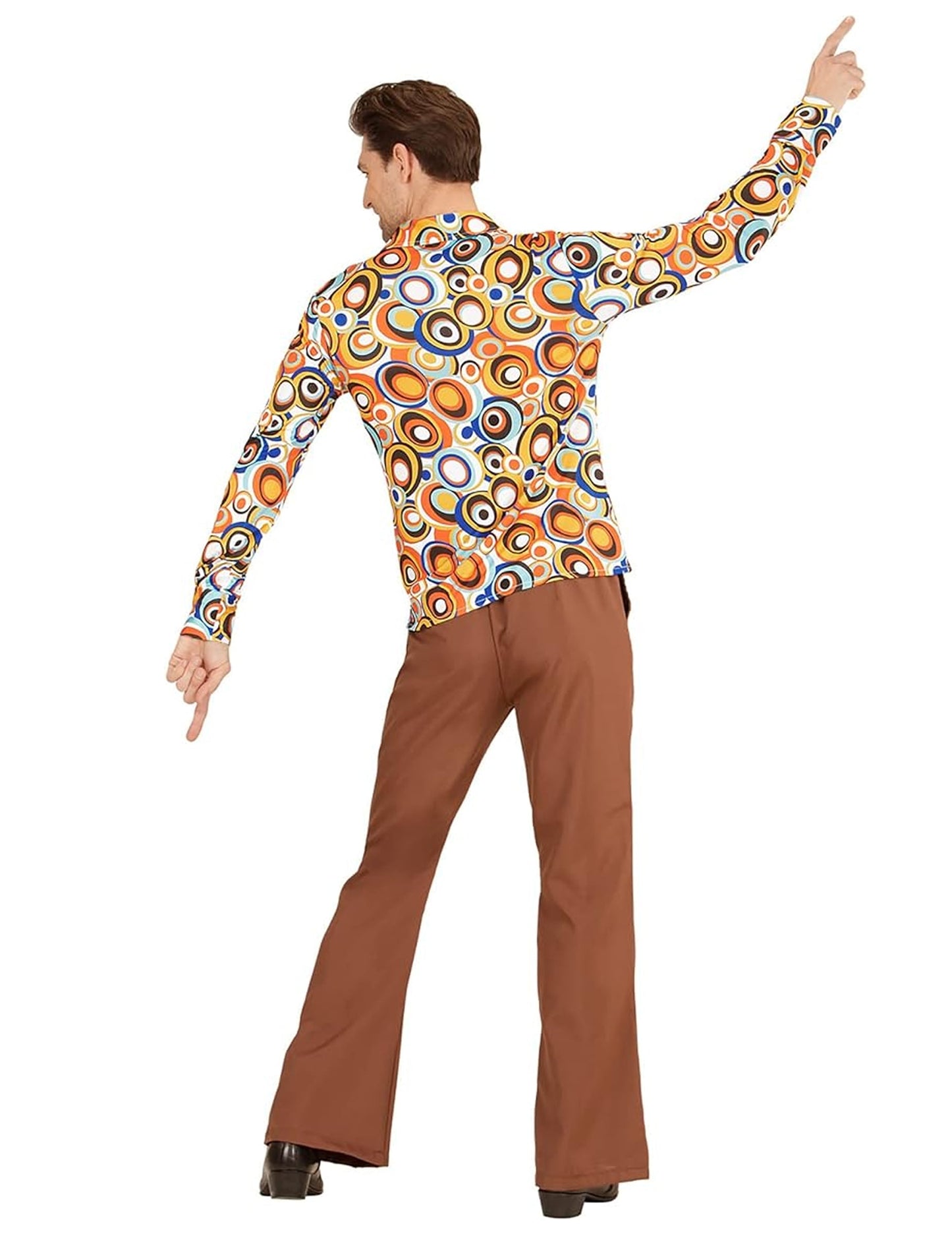 70er-Jahre Discohemd für Erwachsene bunt