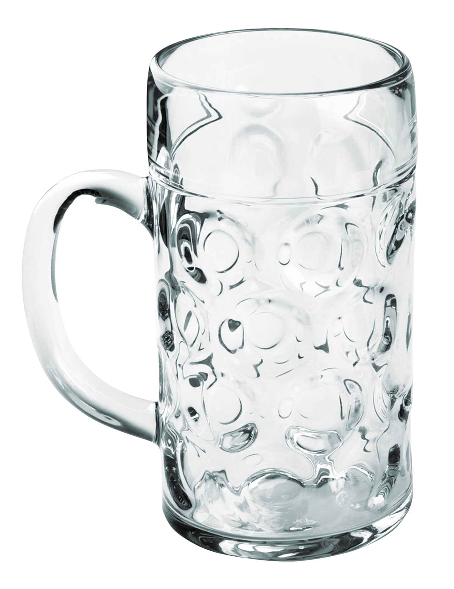 Transparente Bier-Maß aus Plastik 500 ml