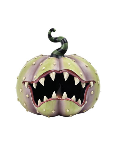 LED Dekofigur fleischfressender KÃ¼rbis Halloween 28 x 28 cm