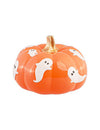 Deko-KÃ¼rbis mit Gespenstern Summerween Orange 15,5 cm