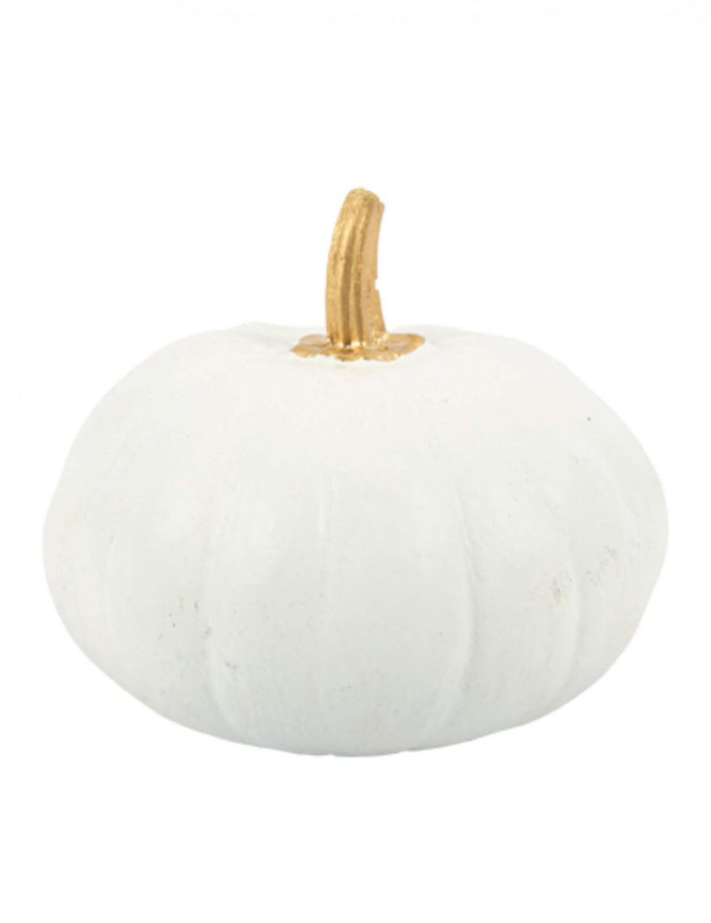 Citrouille en plastique Halloween pour décoration blanche et or