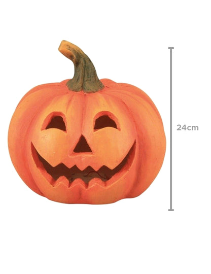 Citrouille terrifiante lumineuse 24 cm