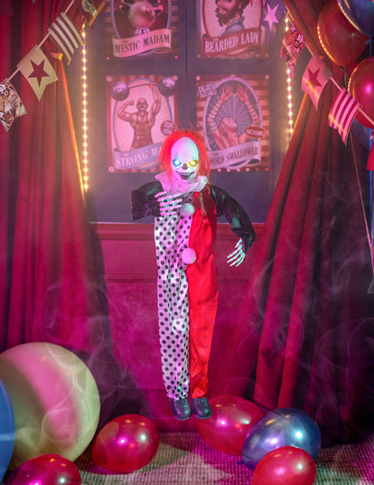 Mörderische Clown Dekofigur leuchtend  90 cm