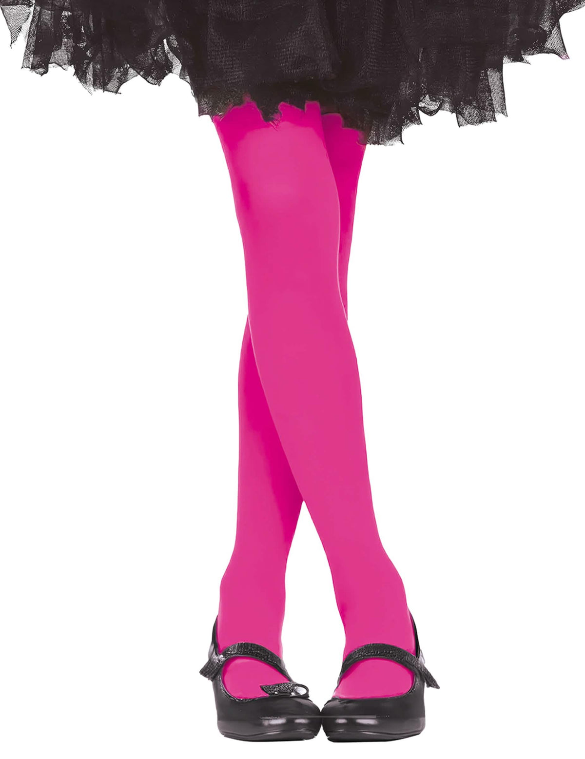 Blickdichte Strumpfhose für Mädchen fuchsia