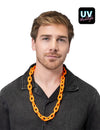 Breite Gliederkette in Neonorange