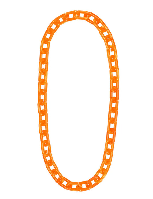 Breite Gliederkette in Neonorange