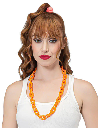 Breite Gliederkette in Neonorange