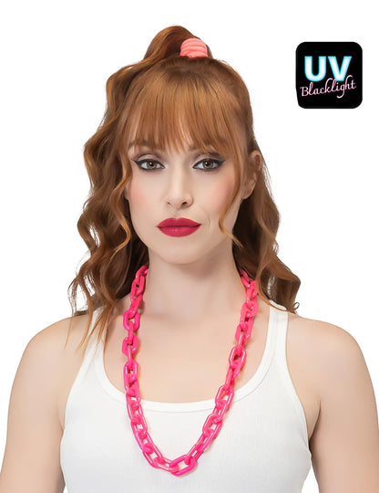 XXL Gliederkette in Neonpink