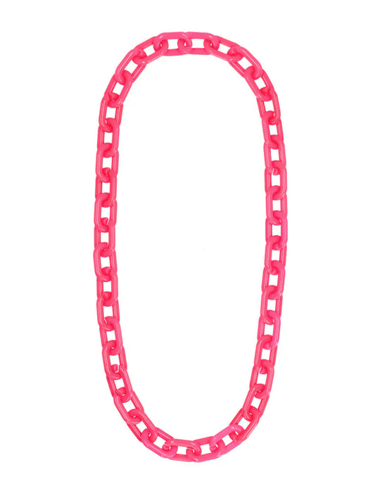 XXL Gliederkette in Neonpink