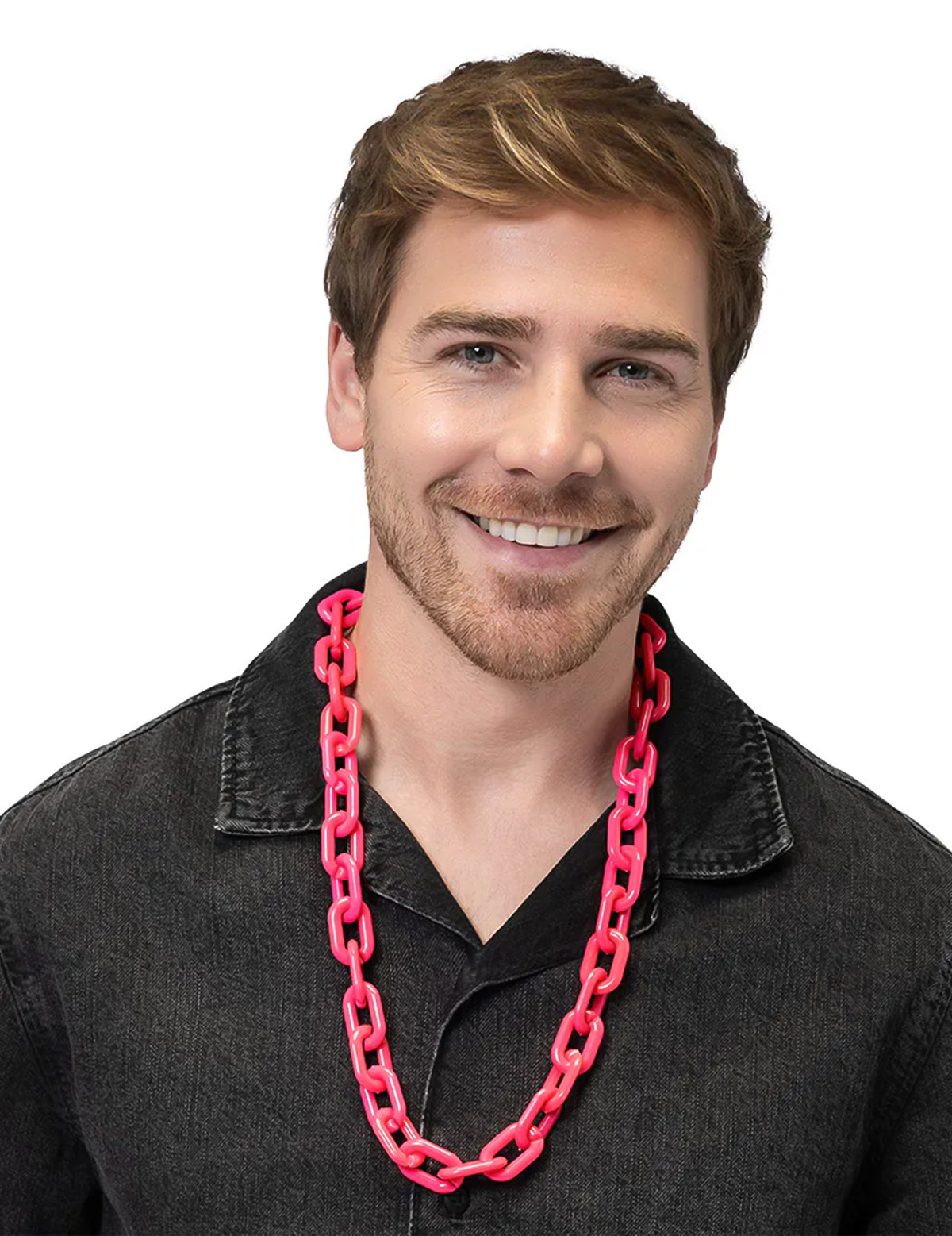 XXL Gliederkette in Neonpink