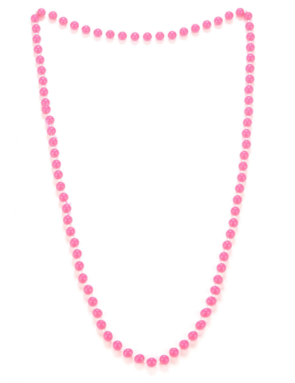 Collier de perles pour adulte rose