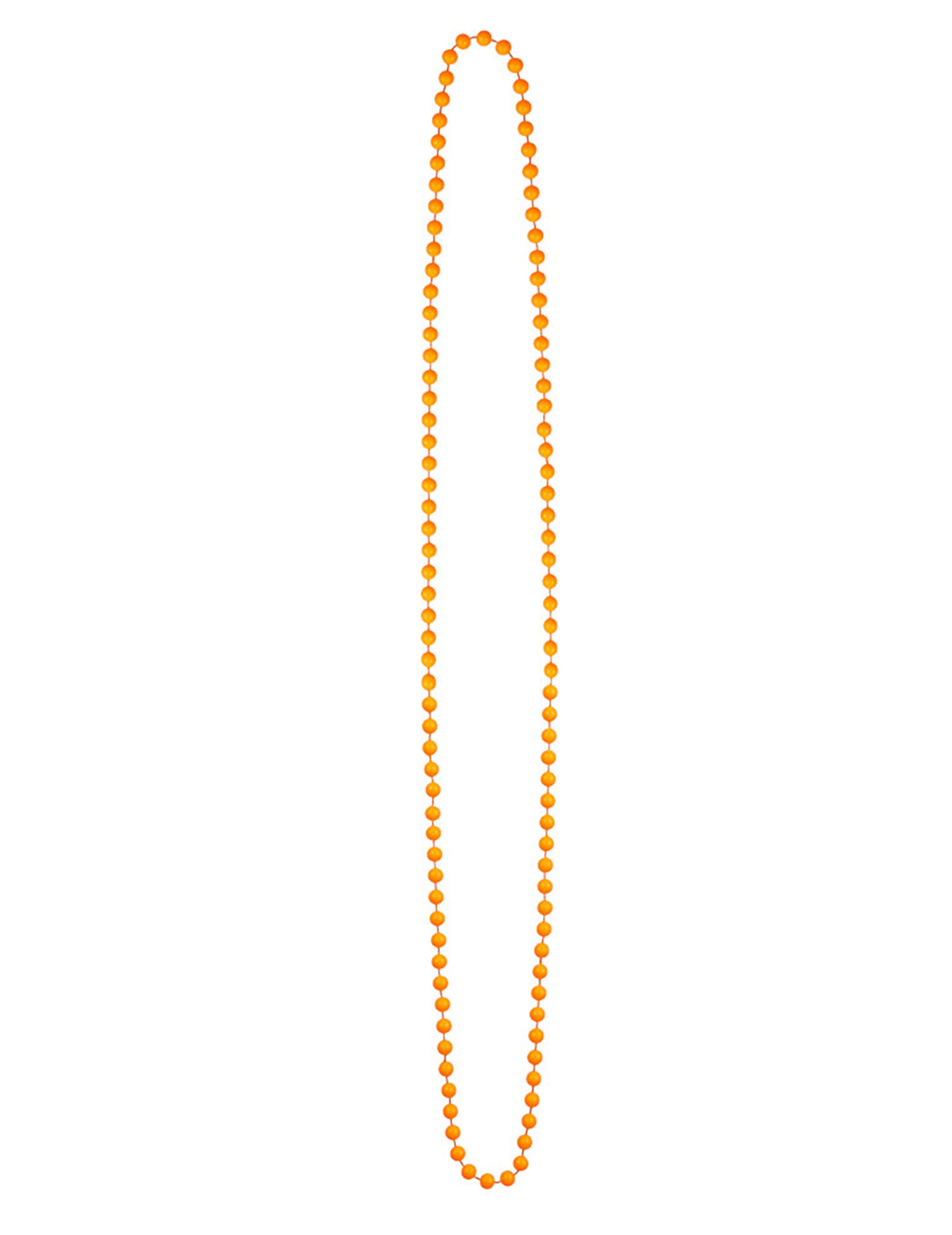 Variante orange du collier perles fluo pour adulte