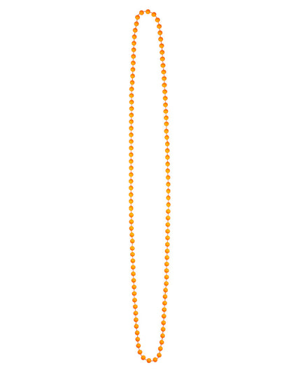 Variante orange du collier perles fluo pour adulte