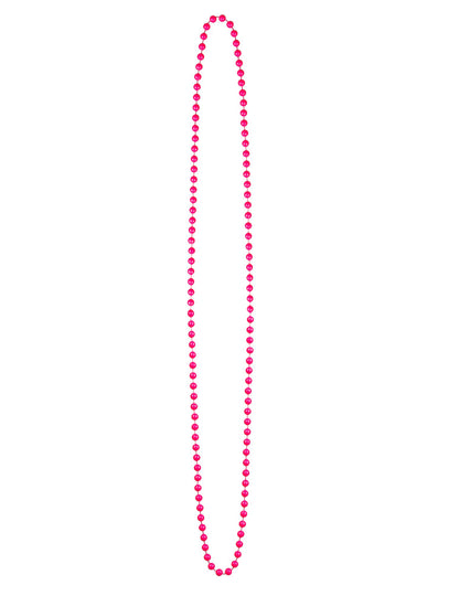 Vue du modèle rose du collier perles fluo pour adulte
