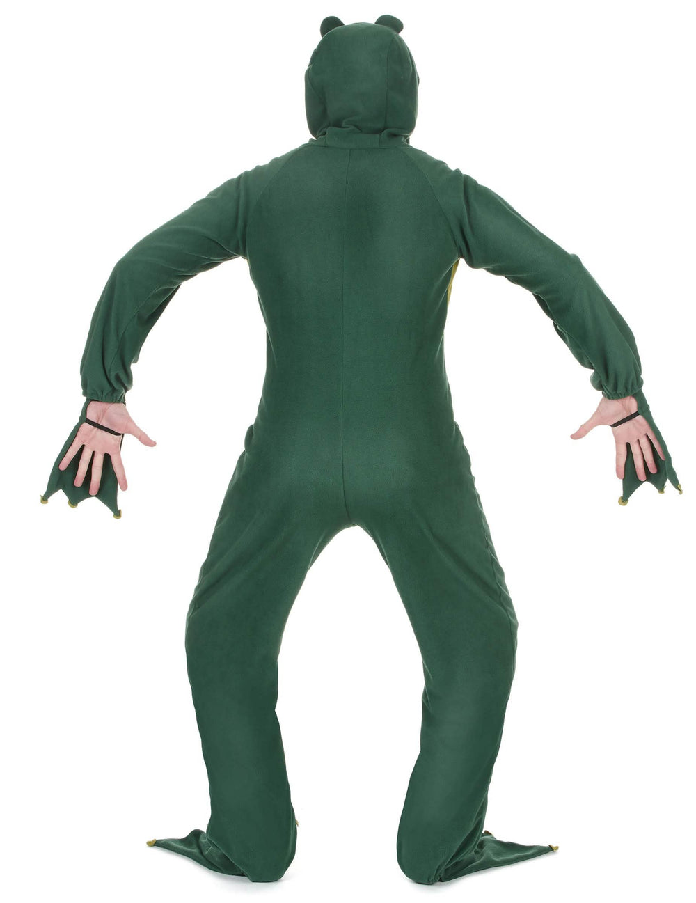 Rückansicht des Frosch-Overall mit Kapuze für Herren