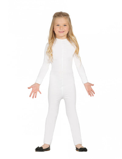 Combinaison justaucorps pour enfant blanc