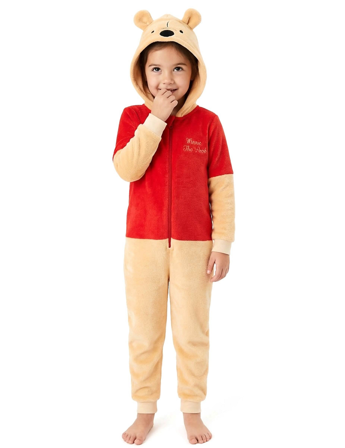 Vorderansicht des Winnie Puuh-Overalls