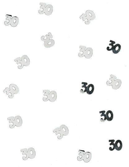 Confettis de table 30 pour anniversaire argentés en bois