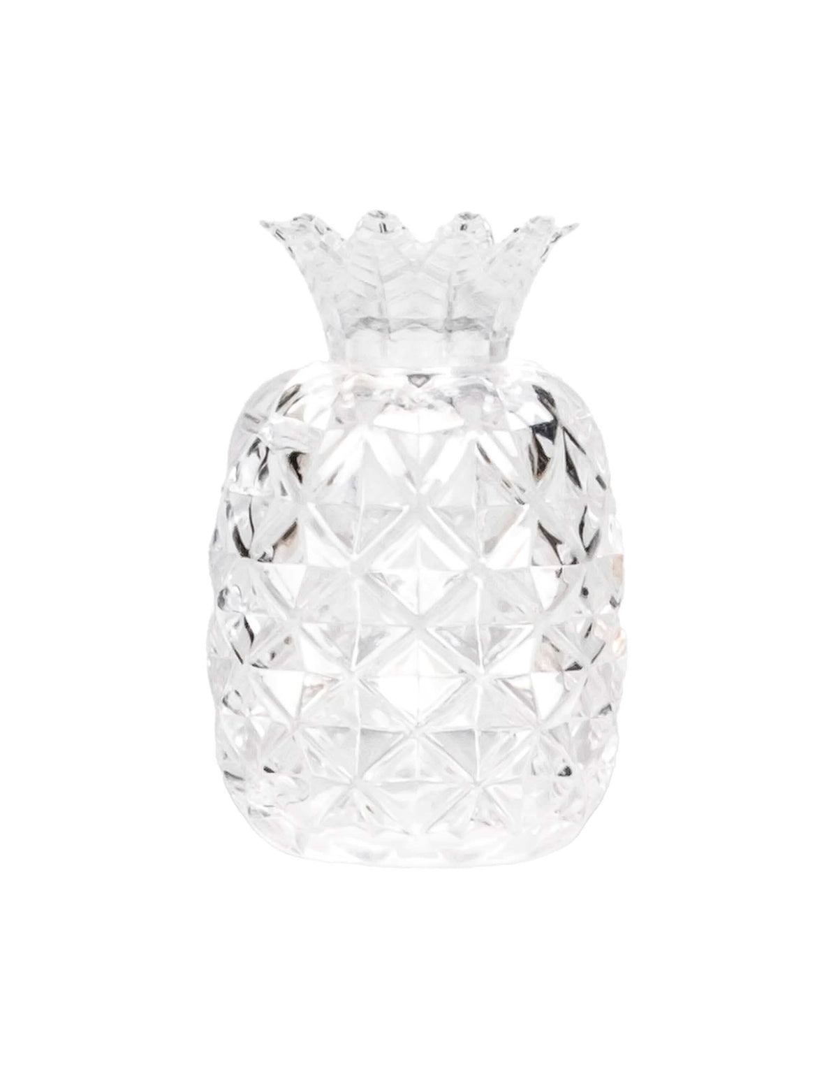 Contenant à dragées en forme d'ananas pour fête transparent