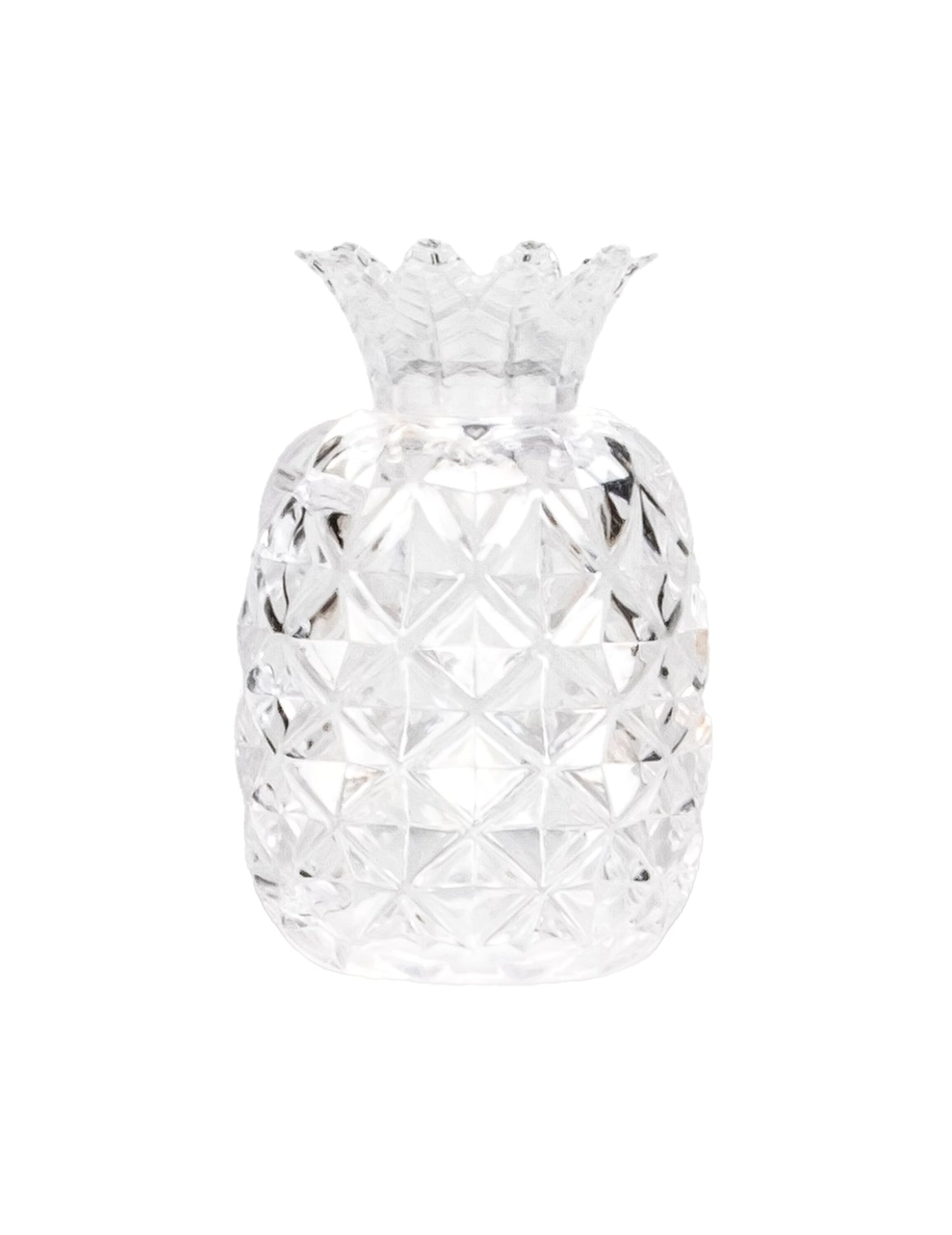 Contenant à dragées en forme d'ananas pour fête transparent