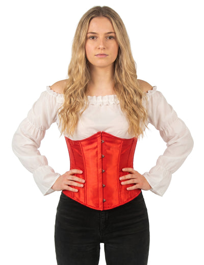 Kurzes rotes Damenkorsett