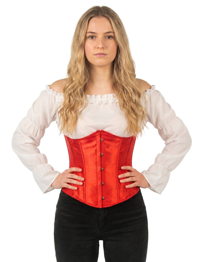 Kurzes rotes Damenkorsett