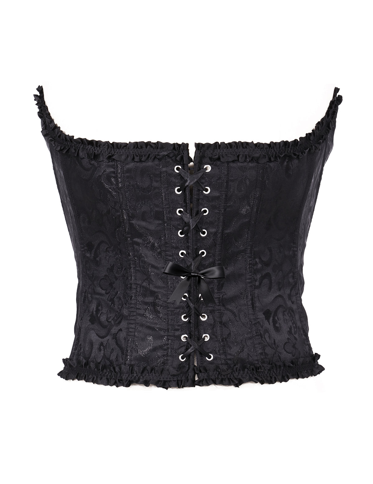 Schwarzes Damen-Korsett mit Barock-Schnürung