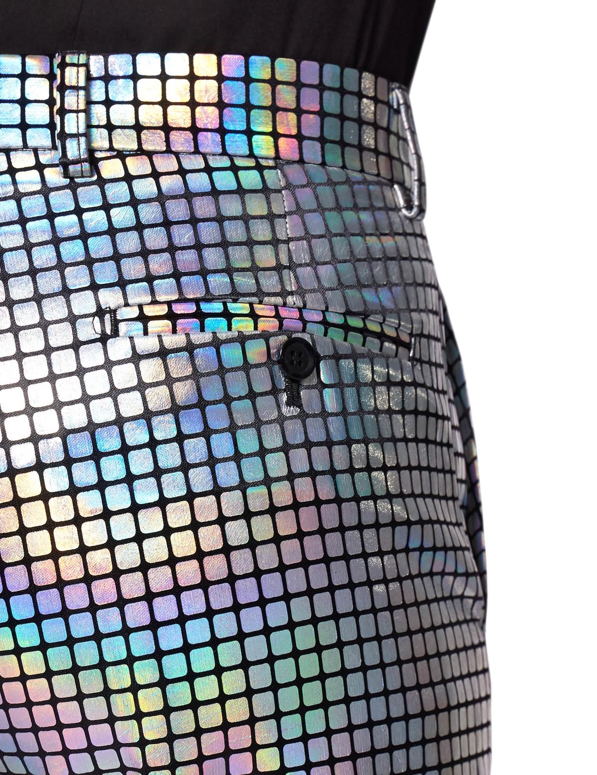 Discoballer-Herrenanzug Opposuits™ silberfarben