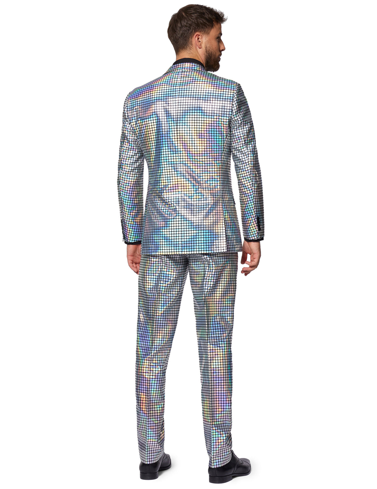 Discoballer-Herrenanzug Opposuits™ silberfarben