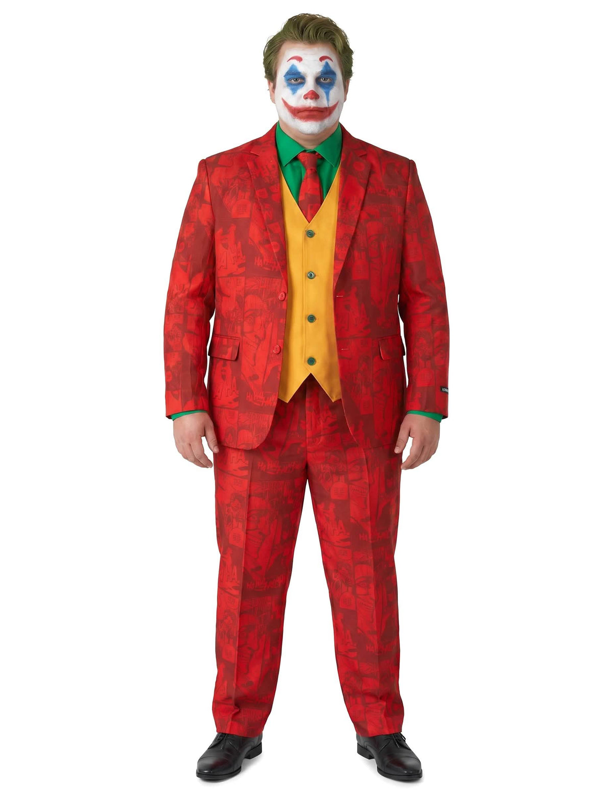 Stilvolles Joker™ Kostüm für Erwachsene Suitmeister™ rot-grün-gelb