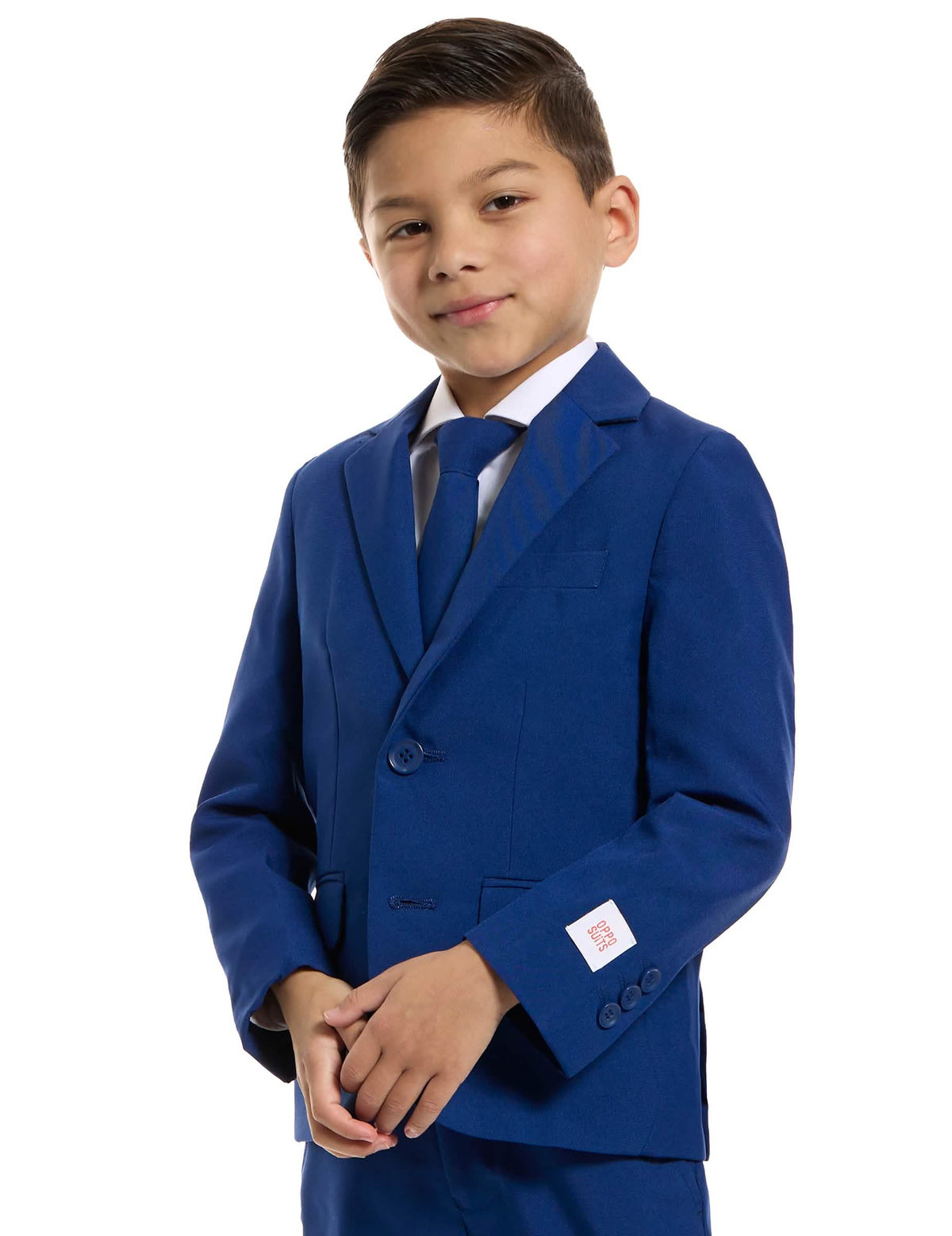 Seitenansicht des Kostüms Mr. Blau marine für Kinder