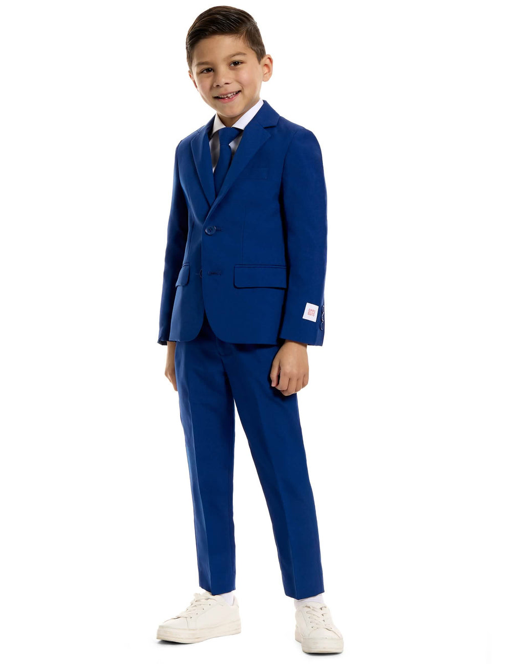 Vorderansicht des Kostüms Mr. Marineblau für Kinder