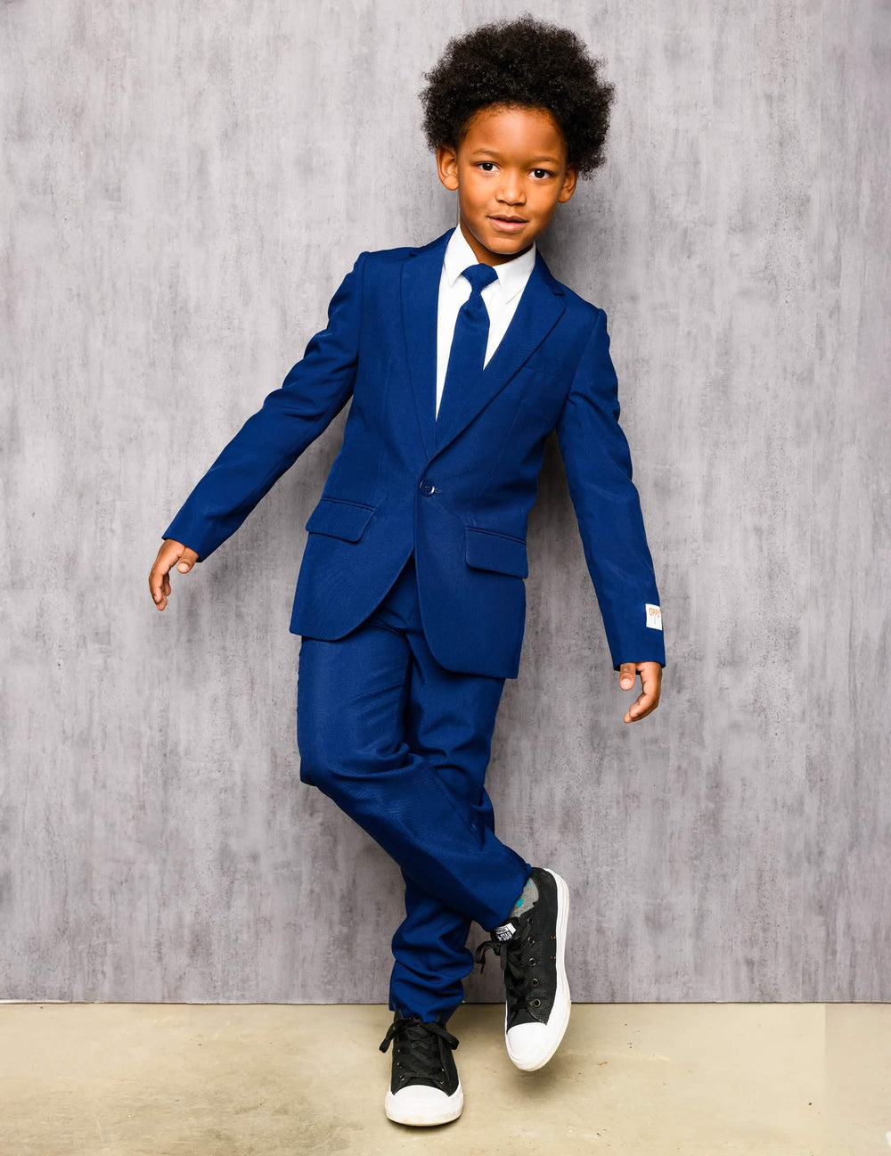 Übersicht des Mr. Bleu marine Kostüms für Kinder Opposuits