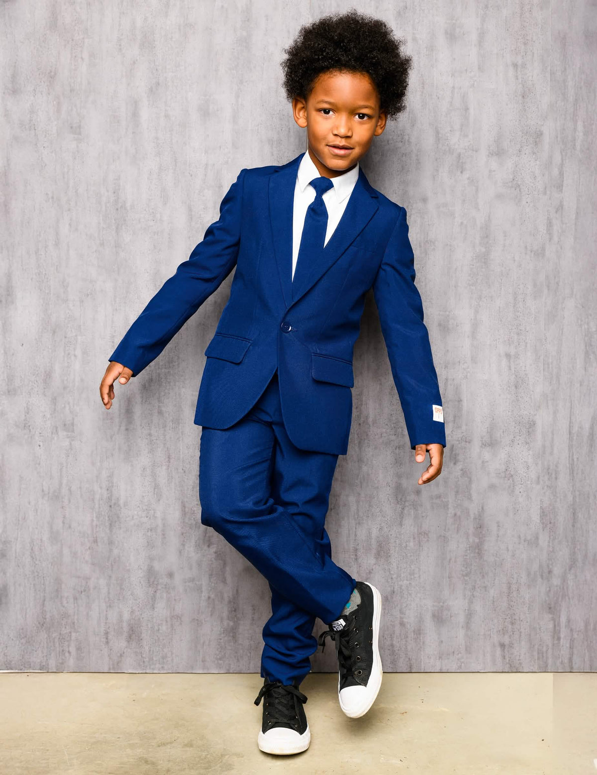 Übersicht des Mr. Bleu marine Kostüms für Kinder Opposuits