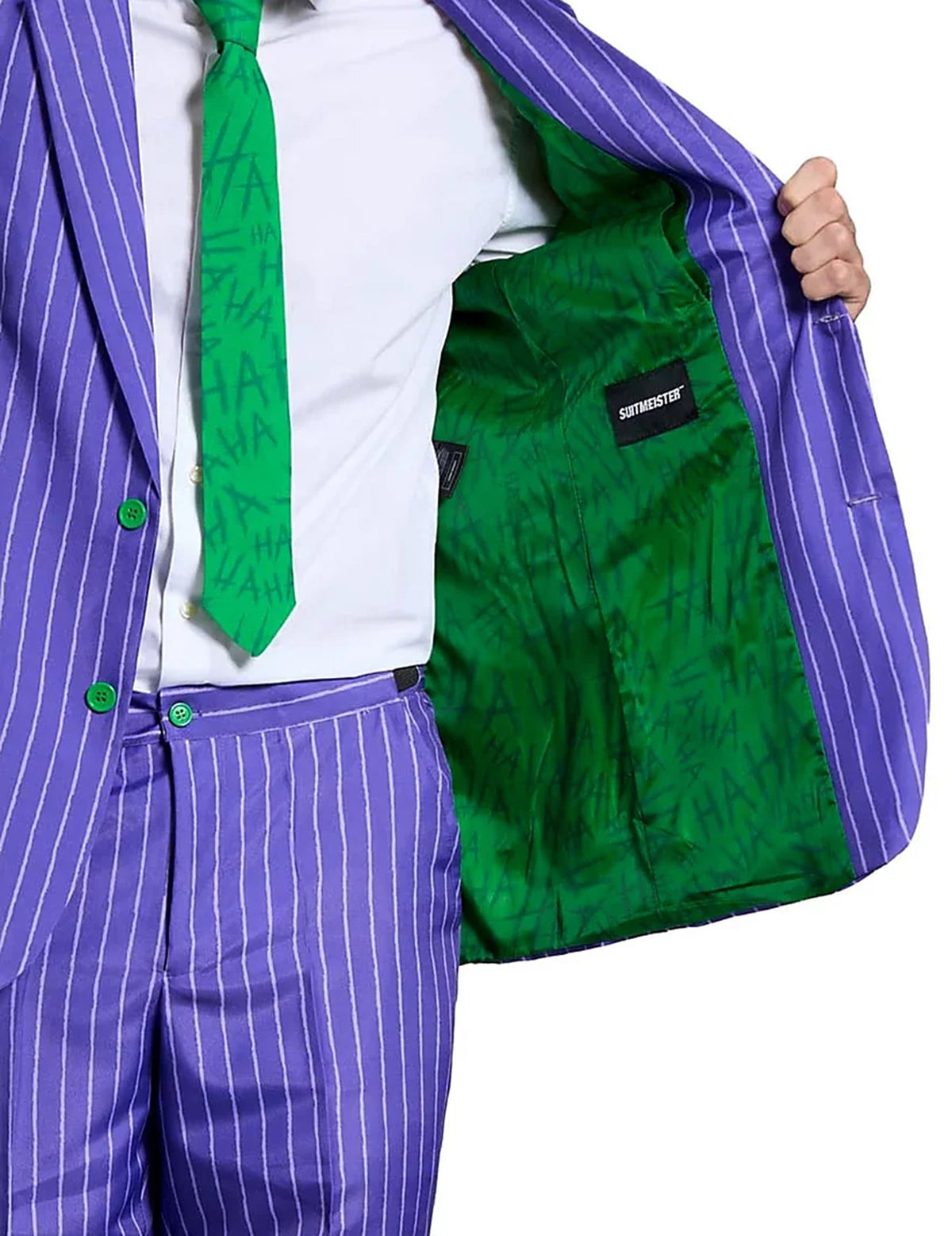 Mr. Joker™ Herrenkostüm Suitmeister Bösewicht lila-grün