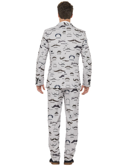 Vue de dos du costume Mr. Moustache pour homme