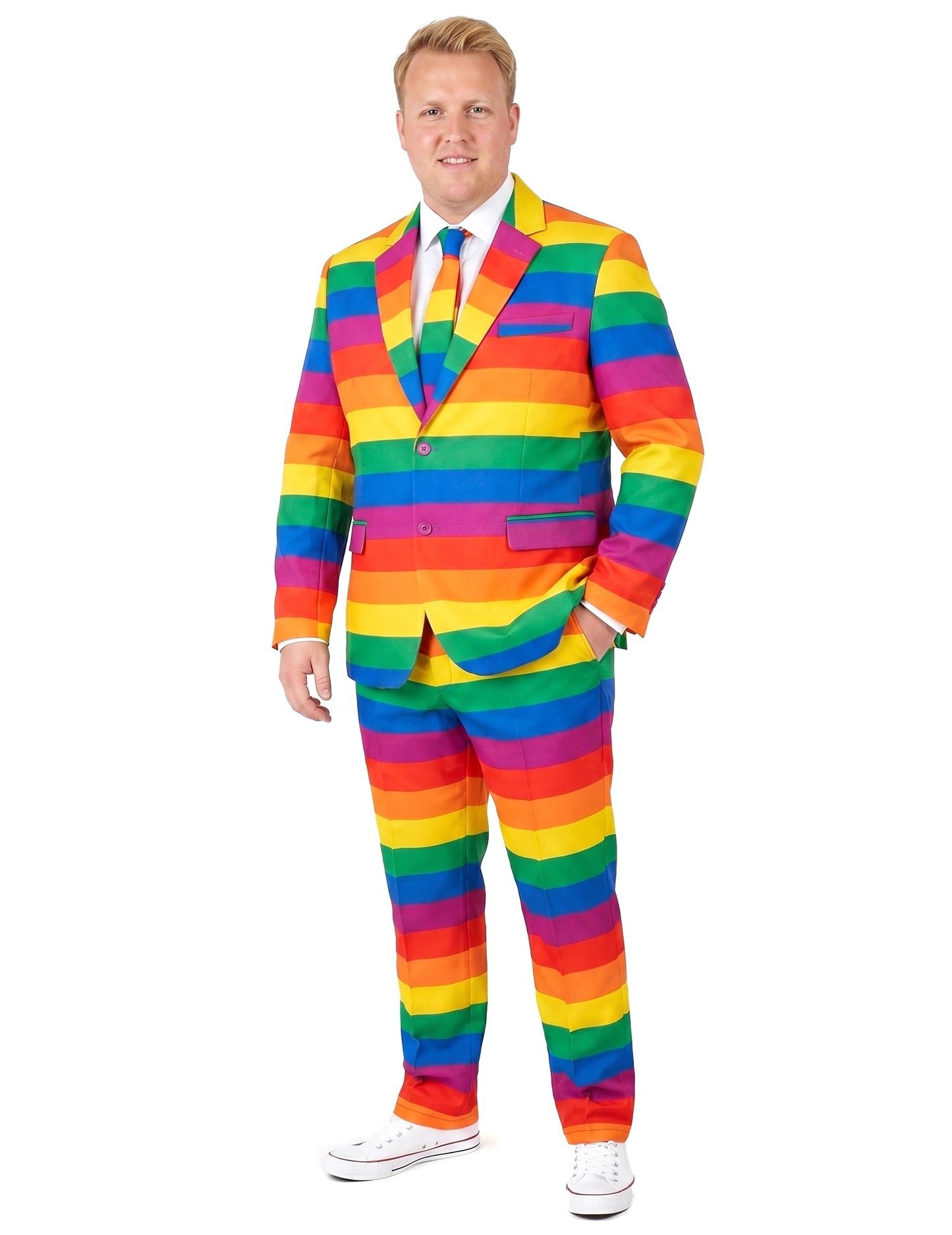 Opposuits™-Herrenanzug Regenbogen bunt