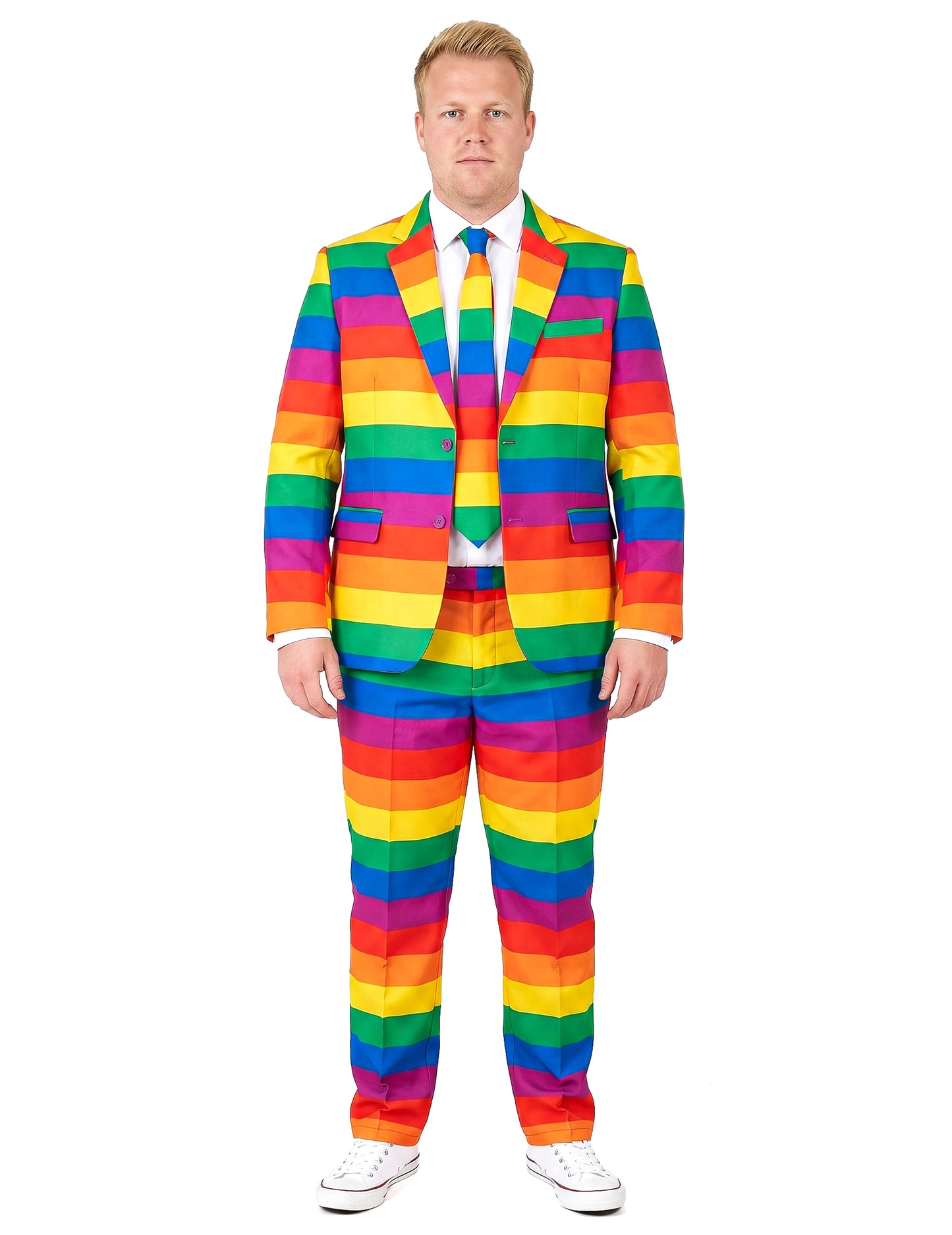 Opposuits™-Herrenanzug Regenbogen bunt