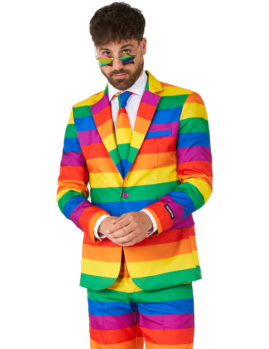 Opposuits™-Herrenanzug Regenbogen bunt