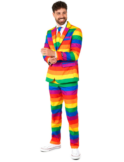 Opposuits™-Herrenanzug Regenbogen bunt