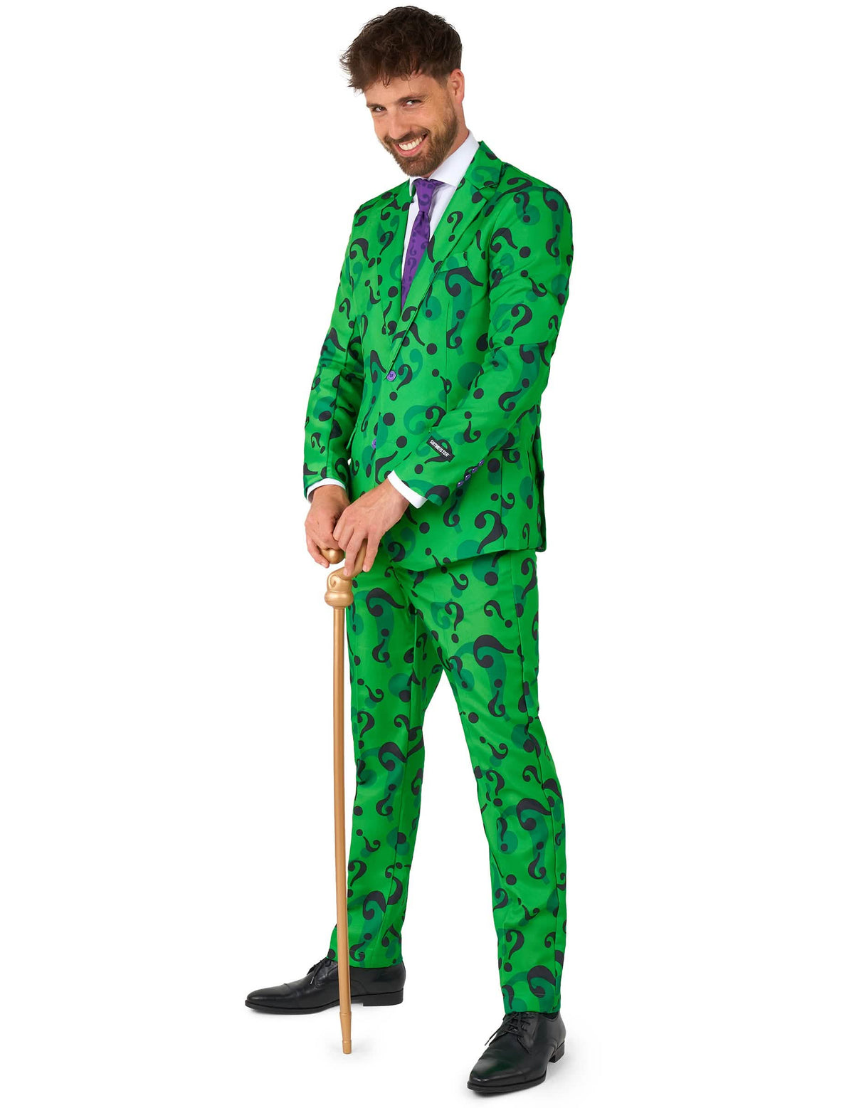 Mr. Riddler™-Suitmeister Herrenanzug grün-schwarz